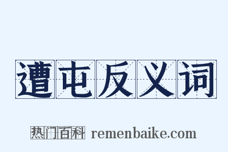 遭屯反义词是什么意思的图片